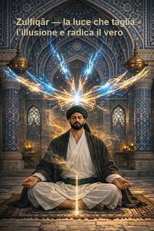 Scopri il segreto della Zulfiqār nello Yoga Qalandar: non una spada fisica, ma un'energia di discernimento che taglia l'illusione. Approfondisci il risveglio delle polarità Jalāl e Jamāl attraverso l'āsana e la crisi del Nafs per una reale trasformazione interiore.